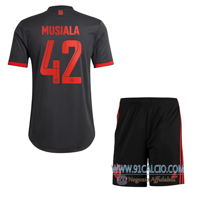 Maglie Calcio Bayern Monaco (MUSIALA #42) Bambino Terza 2022/2023