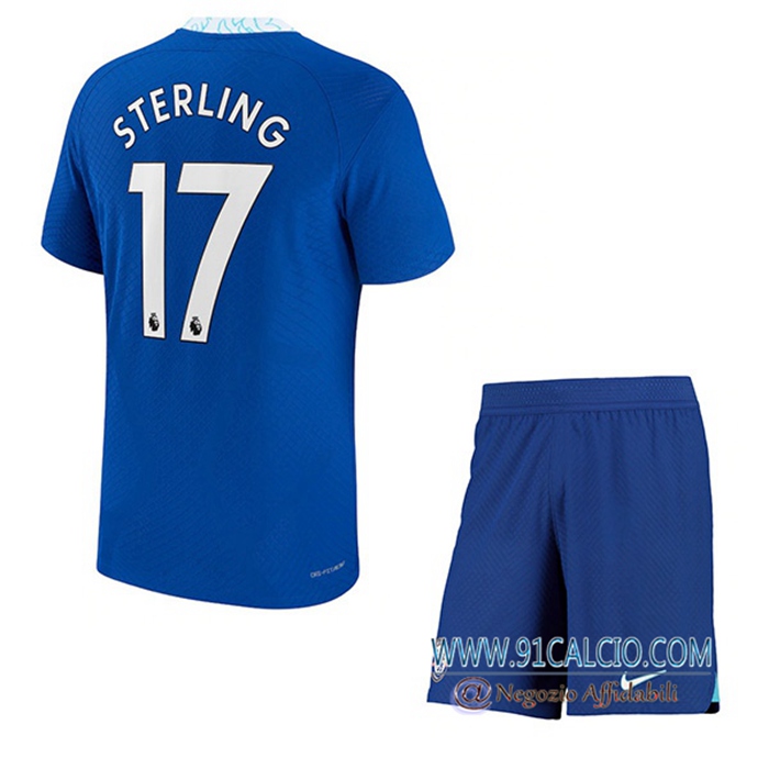 Maglie Calcio FC Chelsea (STERLING #17) Bambino Prima 2022/2023