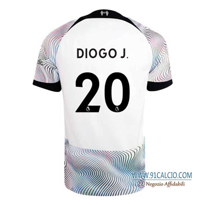Maglie Calcio Liverpool (DIOGO J. #20) 2022/2023 Seconda