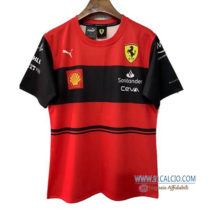 T-Shirt F1 Scuderia Ferrari Team Rosso 2022
