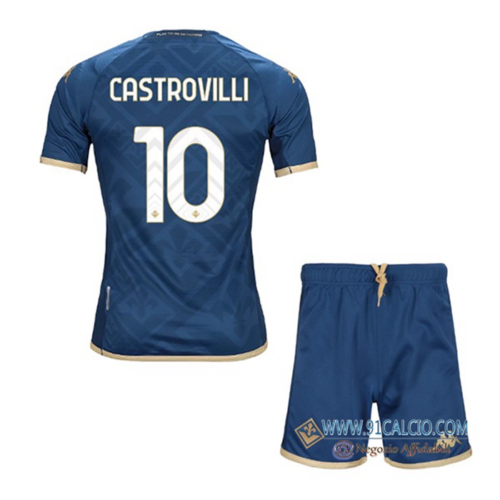 Maglie Calcio ACF Fiorentina (CASTROVILLI #10) Bambinos Terza 2022/2023