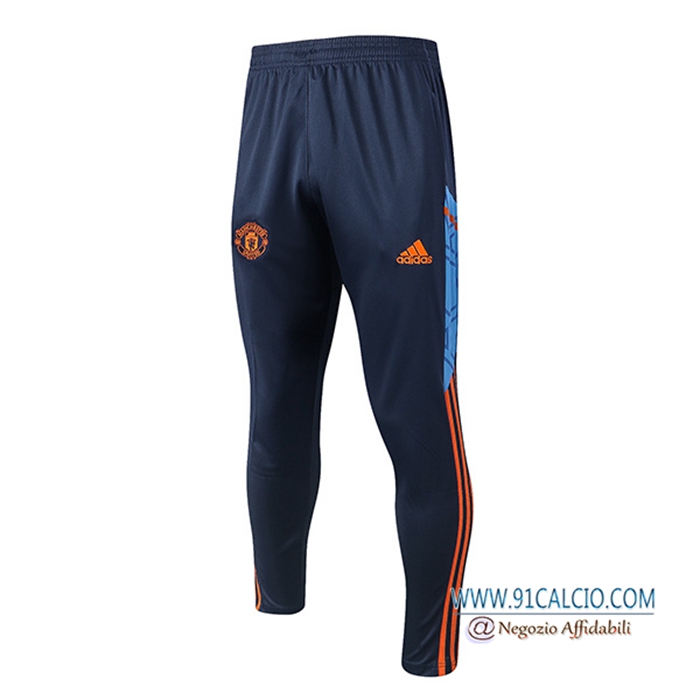 Pantaloni Da Allenamento Manchester United blu navye 2022/2023 -02