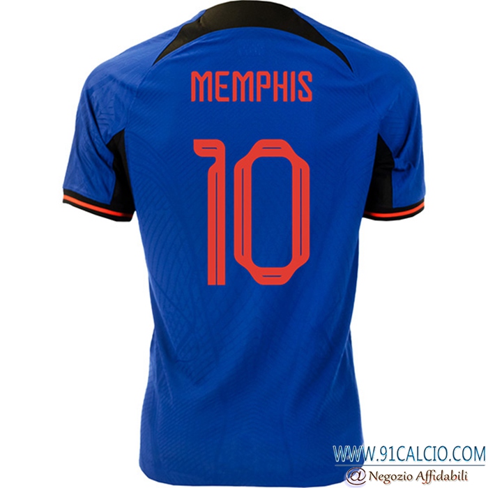 Maglie Nazionali Calcio Paesi Bassi (MEMPHIS #10) 2022/2023 Seconda