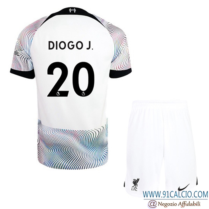 Maglie Calcio Liverpool (DIOGO J. #20) Bambino Seconda 2022/2023