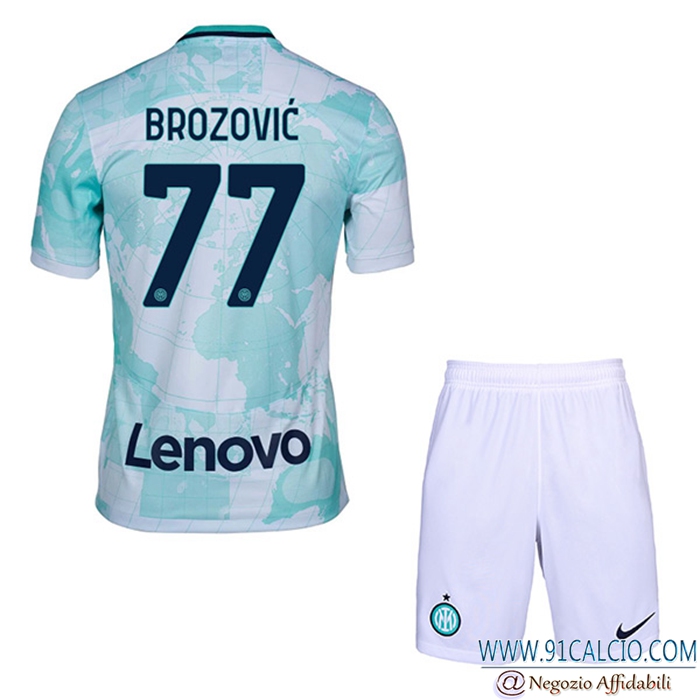 Maglie Calcio Inter Milan (BROZOVIĆ #77) Bambino Seconda 2022/2023