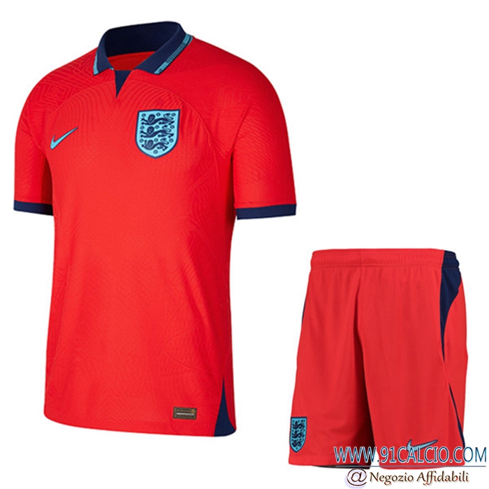 Kit Maglie Calcio Inghilterra Seconda + Pantaloncini Coppa Del Mondo 2022